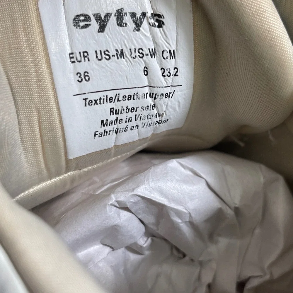 EYTYS Jet Turbo Platform Shoes White Black Sneakers Women's‎ 36 EU/6 US